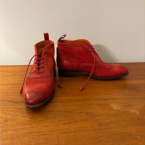 carmina leather ankle boots